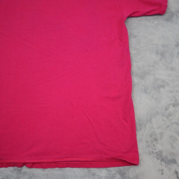 Gopher Shirt Womens L Pink Short Sleeve Collared Graphic Print Casual Outwear - Picture 14 of 15